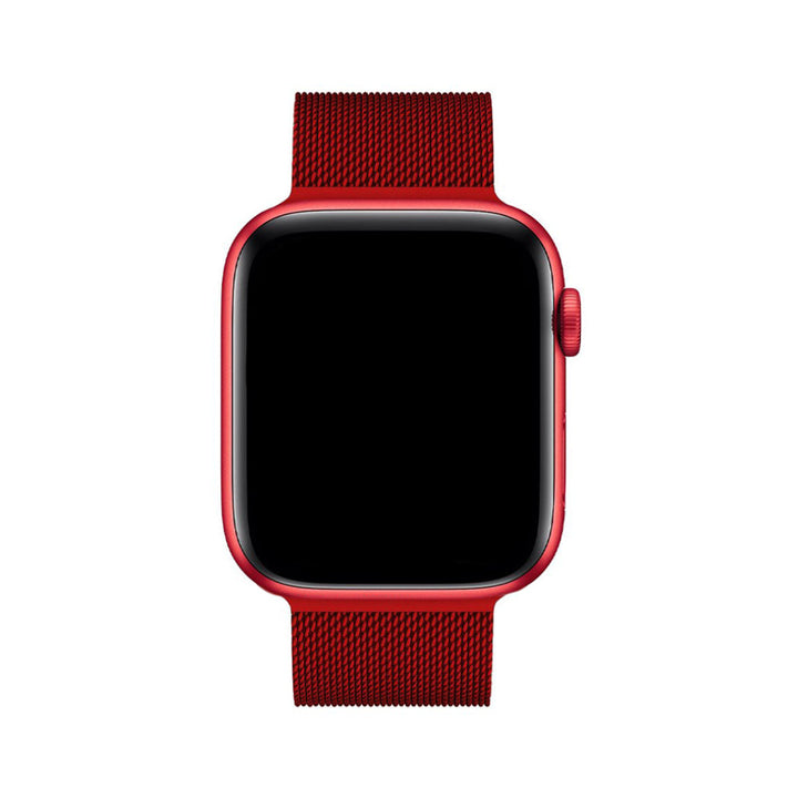 Wysokiej jakości srebrny pasek Milanese do Apple Watch. Gładka, komfortowa siateczka.