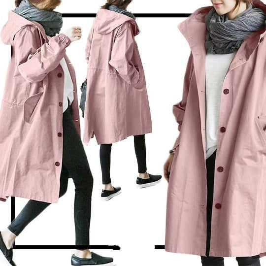 Damski płaszcz przeciwdeszczowy Avalon. Elegancki trencz, gwarantujący komfort i styl w jesienno-wiosennej modzie.
