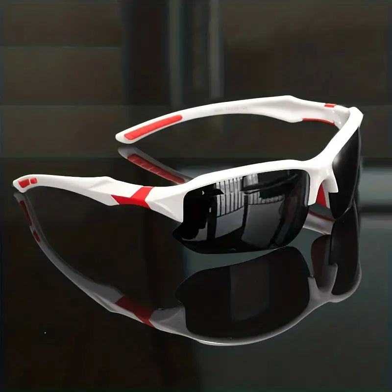 Polaryzacyjne okulary sportowe unisex z pełną ochroną UV, idealne do aktywności outdoorowych i turystyki.