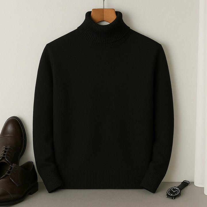 Męski sweter golfowy, idealny do casualowych i eleganckich stylizacji. Miękki i ciepły.