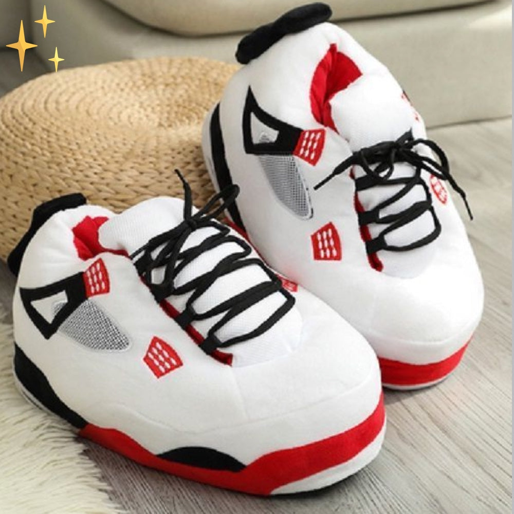 Modne szare uniseksowe sneakersy Jayden. Stylowe i wygodne kapcie domowe oversize na każdą porę, dla komfortu.