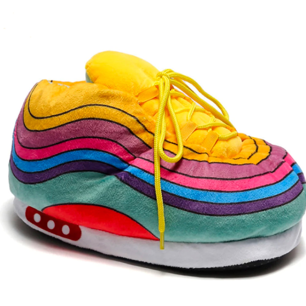 Uniseksowe kapcie sneakersy Jayden w modnym stylu. Oversize obuwie domowe zapewniające wygodę i swobodny wygląd.