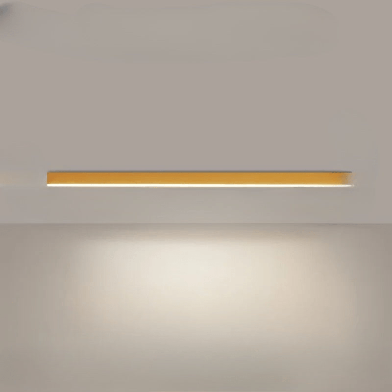 Elegancka lampa sufitowa LED do sypialni, minimalistyczny styl i jasne oświetlenie.