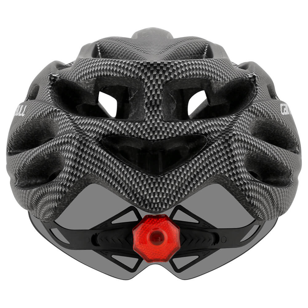 Regulowany kask rowerowy ProGuard unisex. Zapewnia doskonałe dopasowanie, LED, wizjer dla maksymalnego bezpieczeństwa.