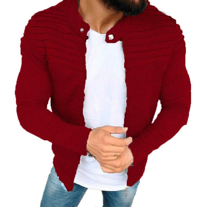 Męska bluza rozpinana z kapturem, modny element garderoby, doskonała na miejski casual, jesień-wiosna.