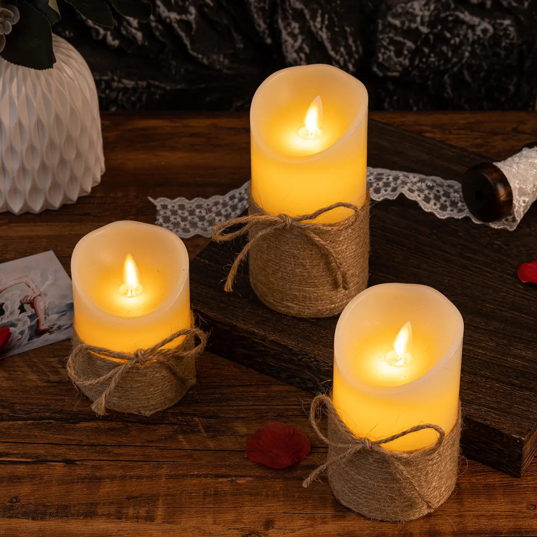 Dekoracje eventowe ze świec LED GlowFlicker – magiczna atmosfera bez dymu. Idealne na przyjęcia.
