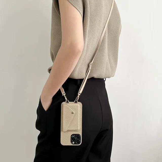 Ochronna torebka na telefon Urban Chic, skóra syntetyczna, crossbody, stylowy dodatek.