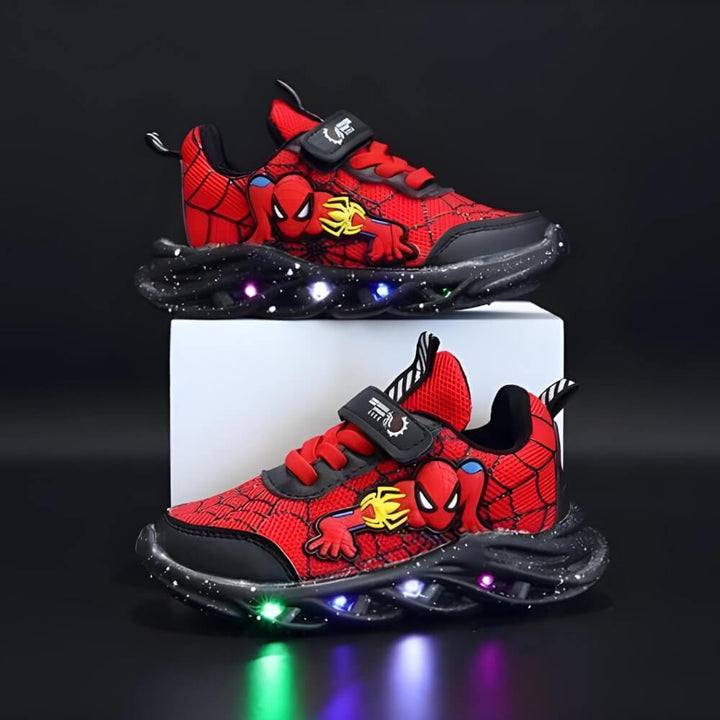Dziecięce buty LED Maxx, sportowe sneakersy z rzepami dla aktywnych chłopców i dziewczynek do szkoły/placu zabaw.