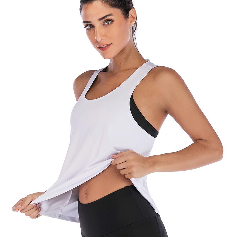 Stylowy damski top fitness z ozdobnym wiązaniem na plecach, zapewnia komfort i modny wygląd.
