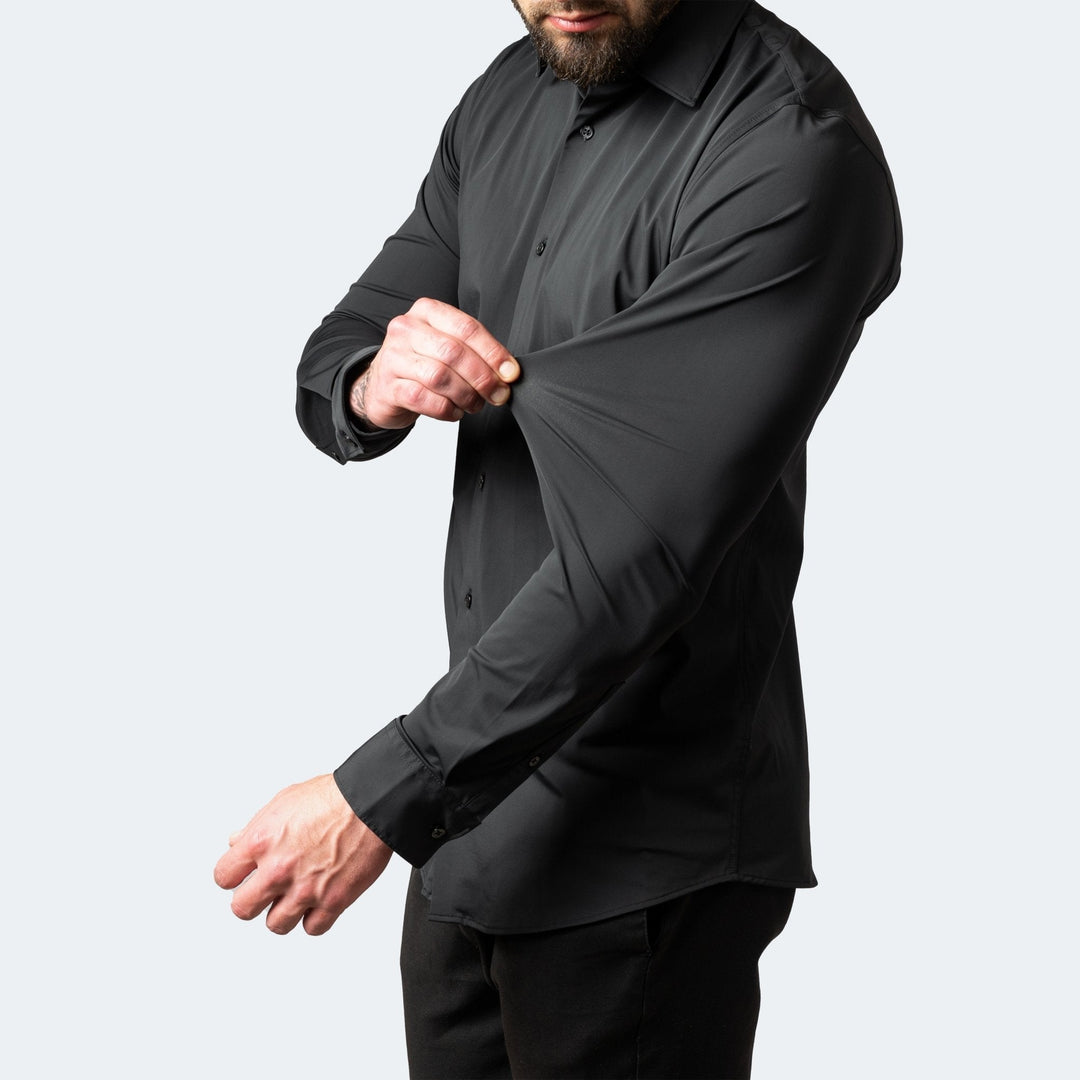Komfortowa koszula męska bez zagnieceń, ze stretchem, do pracy i na formalne okazje. Elegancki wygląd.