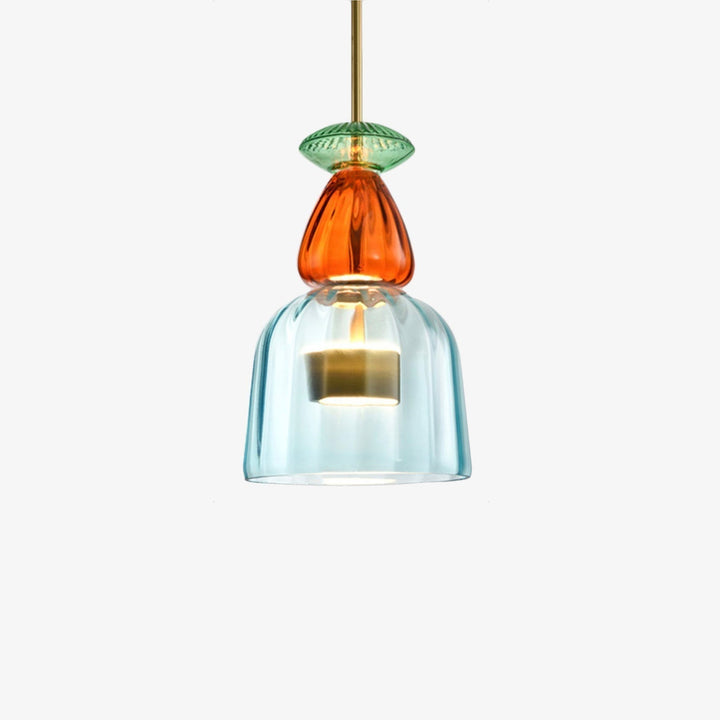 Kolorowa lampa sufitowa Sofia, designerskie oświetlenie LED do salonu. Podkreśla styl wnętrza.