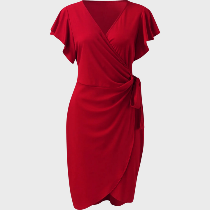Kobieca letnia sukienka midi Solène, elegancka i wygodna odzież damska, must-have na sezon letni.