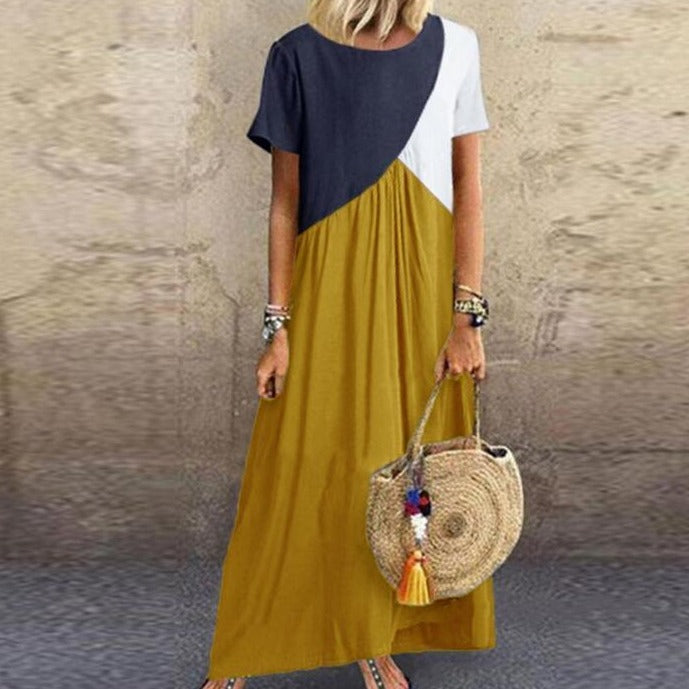 Damska sukienka maxi plażowa, zwiewna i modna. Długa, wygodna i elegancka. Must-have letniej mody plażowej.