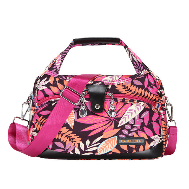 Uniwersalna torba damska na ramię, antykradzieżowa crossbody. Wykonana z trwałego, bezpiecznego nylonu.