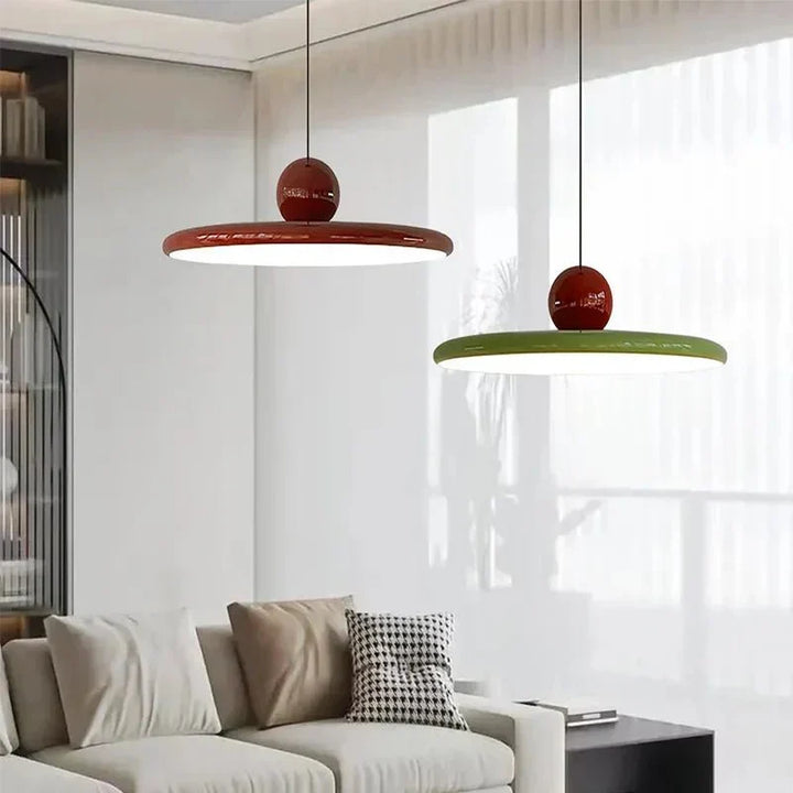 Designerska lampa wisząca szklana LunaBau Bauhaus. Elegancka dekoracja domu i nowoczesne oświetlenie.