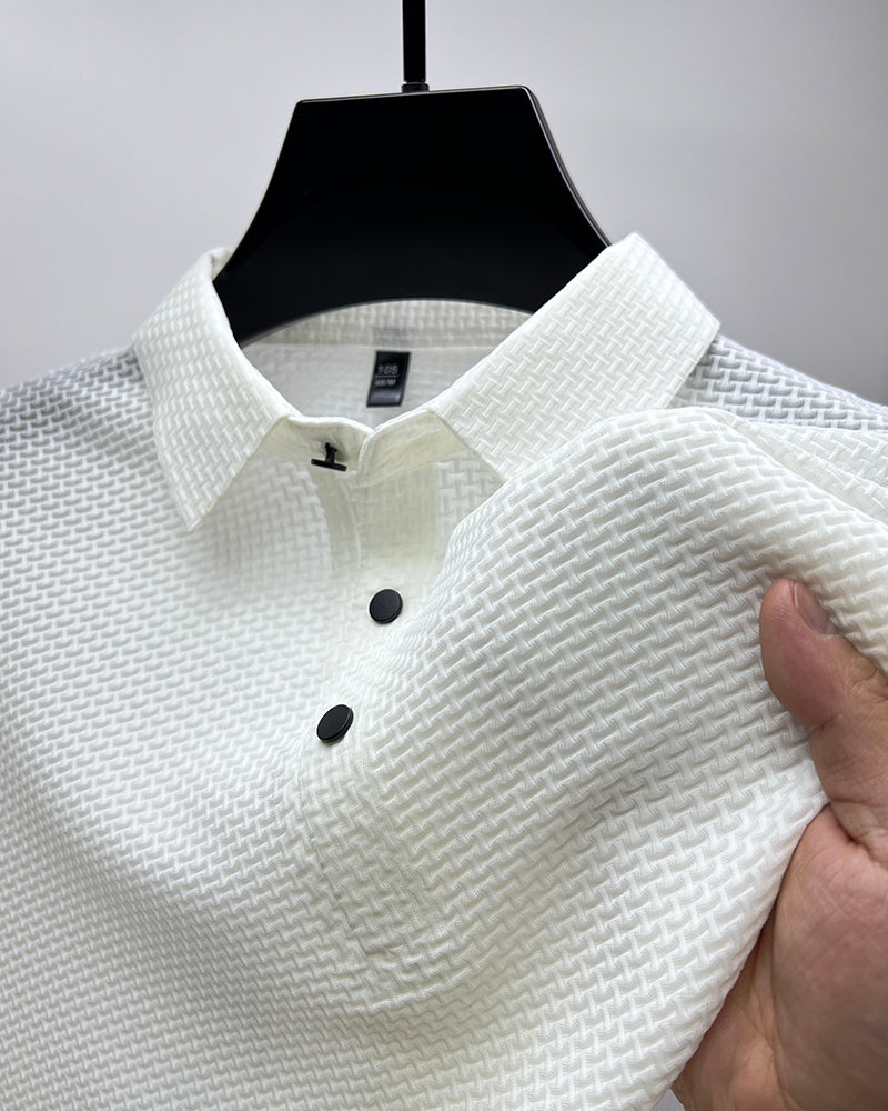 Eleganckie męskie polo Finn. Podkreśla letni styl, komfort i modę męską. Idealne na każdą okazję.