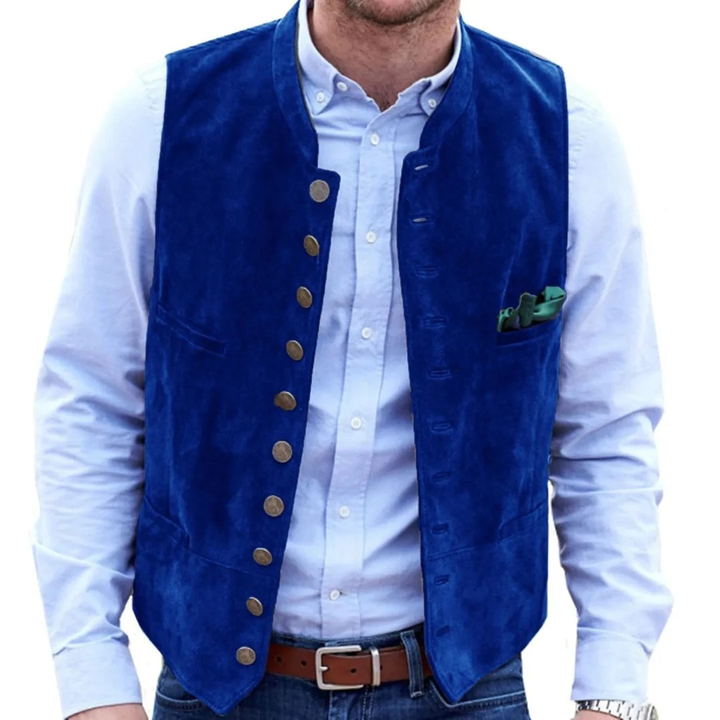 Wyjątkowa męska kamizelka ludowa, elegancki element tradycyjnej odzieży na Oktoberfest.