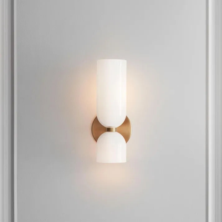 Uniwersalna szklana lampa ścienna LED, nowoczesne oświetlenie do sypialni, salonu, energooszczędna.
