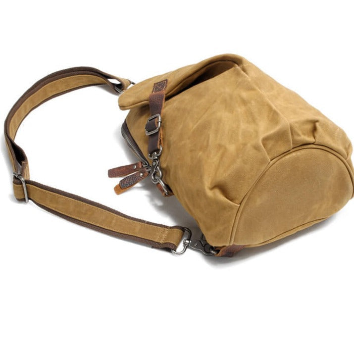 Męska torba podróżna crossbody z płótna, wodoodporna, antykradzieżowa. Na ramię, na każdą przygodę.