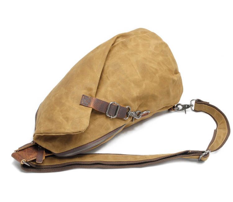 Modna męska torba crossbody z płótna, wodoodporna, antykradzieżowa. Funkcjonalna i stylowa.