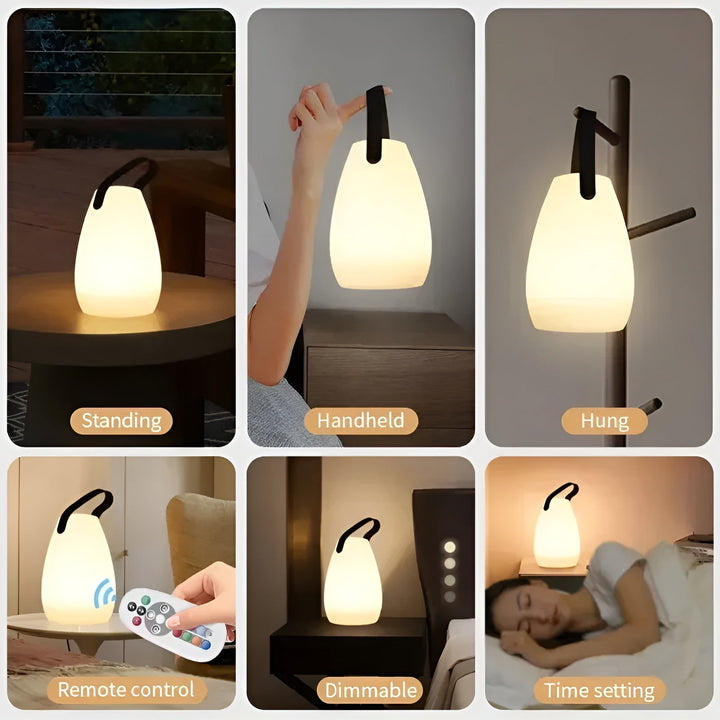 Wielokolorowa lampa LED bezprzewodowa, tworząca wyjątkową atmosferę. Idealna do każdego wnętrza.