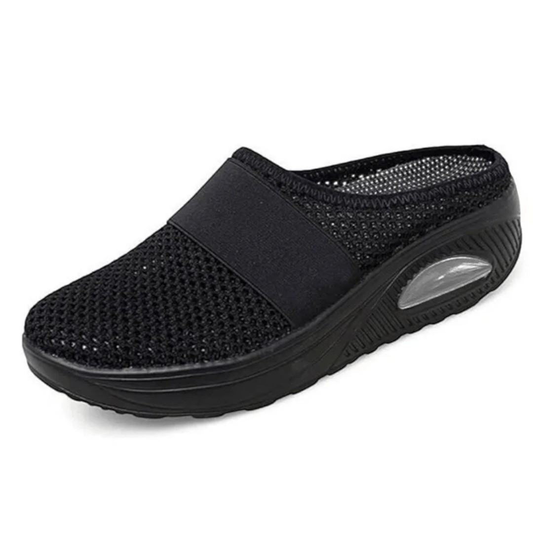 Modne wsuwane sneakersy damskie, stylowe obuwie sportowe, komfortowe buty na wiosnę i lato.