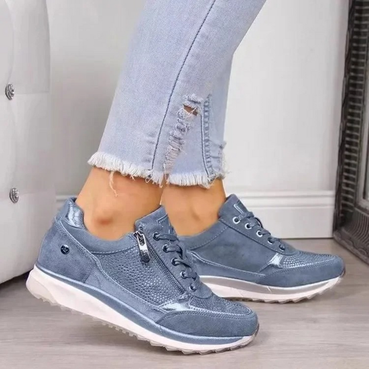 Stylowe, ortopedyczne buty damskie SolEase ze wsparciem stóp dla komfortu na co dzień.