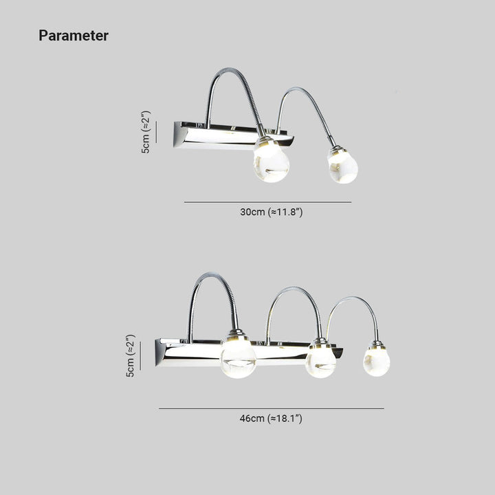 Nowoczesna lampa ścienna LED do salonu. Eleganckie zakrzywione oświetlenie, styl designerski.