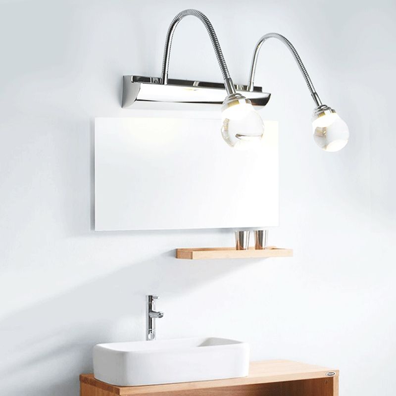 Elegancka nowoczesna lampa ścienna LED Arcus. Zgięte designerskie oświetlenie do salonu.